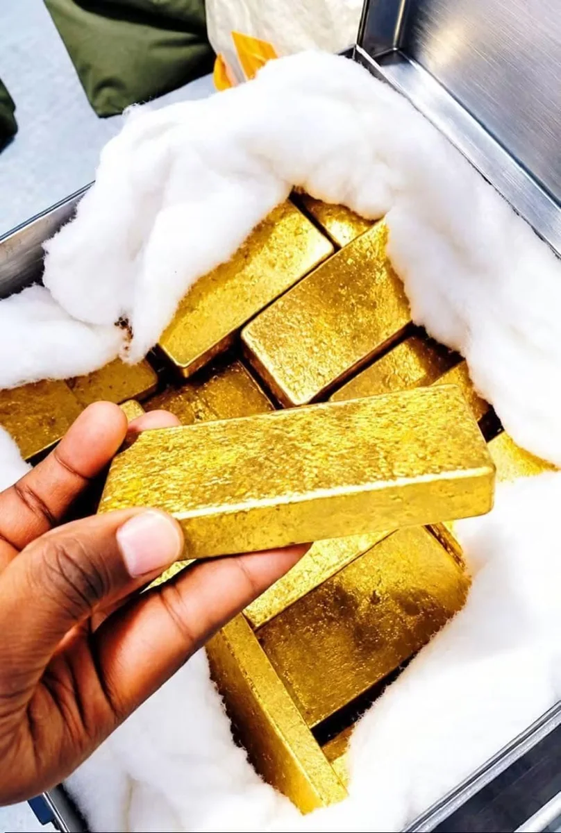 Gold doré bars